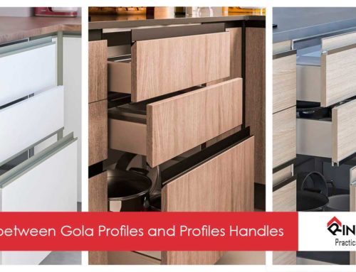 Difference between Gola Profiles and Profile Handles for the opening of doors.